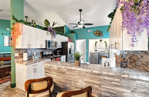 Indian Point House | 4BR Villa with Free Heated Pool & Grill Near Disney