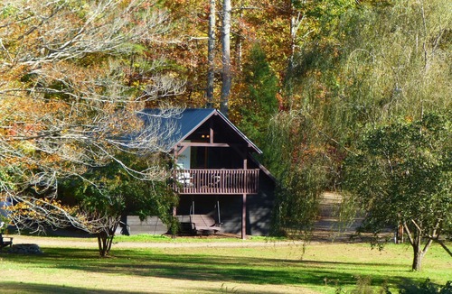 Bostic Cabin | 5 star Creekside Romantic Getaway for two & 58 acres & Fresh Warm Bread & Pond