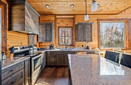 Sevierville Cabin | 5BR Indoor Pool*Hot Tub*Theater*Game Room*Views!