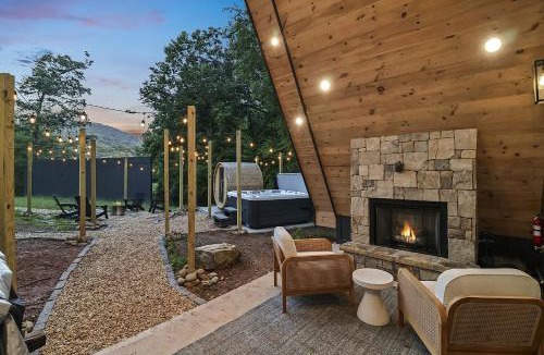Morganton House | A-Frame, Hot Tub, Sauna, Geodome, Firepit, Blue Ridge