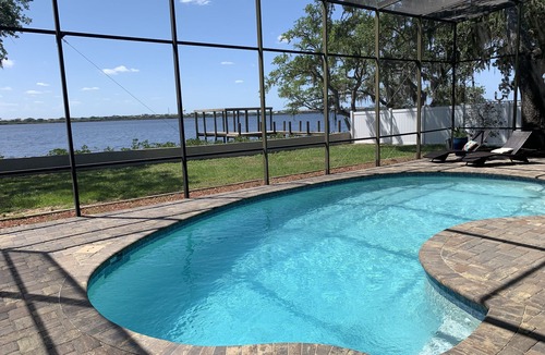 Ellenton House | A pool home with a dock directly on the Manatee River. Breath taking sunsets!