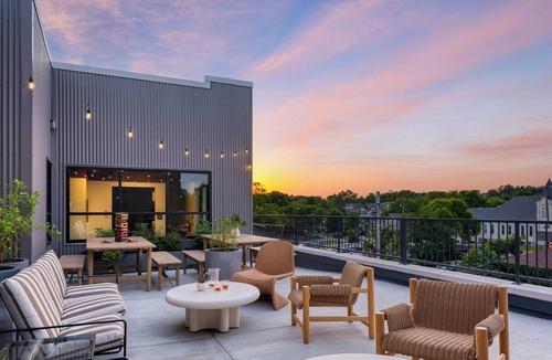 12 South Condo | Accessible 1BR + Full Kitchen + Rooftop Access | Heart of 12 South | Gilmore