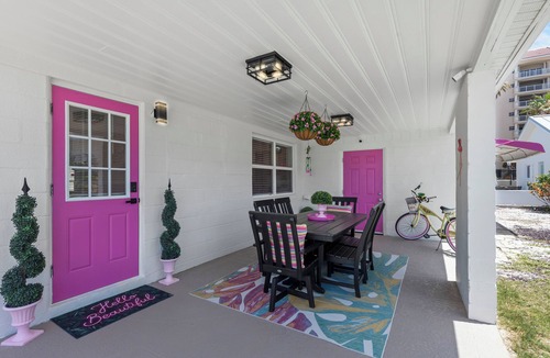 Redington Shores House | All New Pink She Shed by the Seashore is just steps from the sand