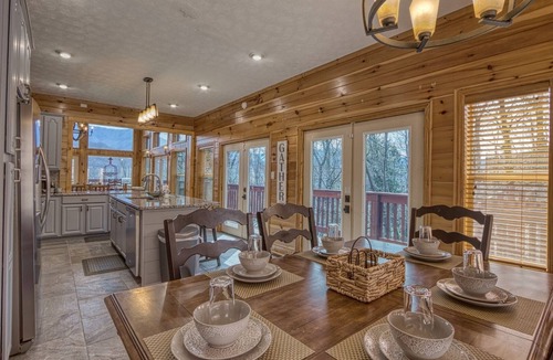 Gatlinburg Cabin | AMAZING VIEWS overlooking Downtown Gatlinburg w/HOT TUB, Game Room, Fire Pit