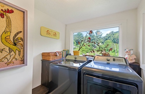 Waynesville House | Artistically furnished Creekside House with Pond