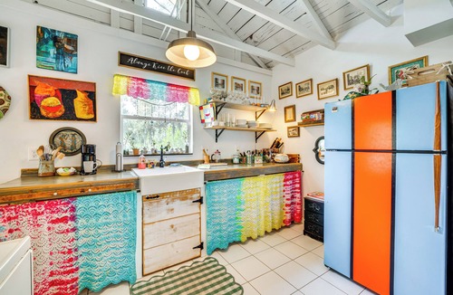 Fedhaven House | Artsy Bungalow on St Anne Lake: Pool, Dock & Deck