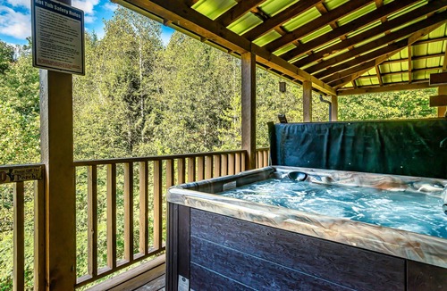 Sevierville Cabin | Awesome deals, King bed, Hot Tub, Private, Arcade, Real log cabin