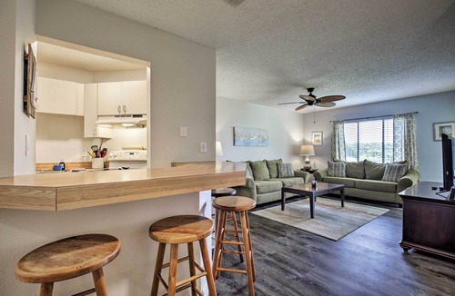 Tierra Verde Condo | Balcony & Pool: Gulfview Tierra Verde Escape!