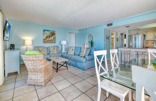 Indian Shores Condo | BALMY BEACHFRONT BEAUTY! Condo 202. Beach chairs & sun umbrella provided.