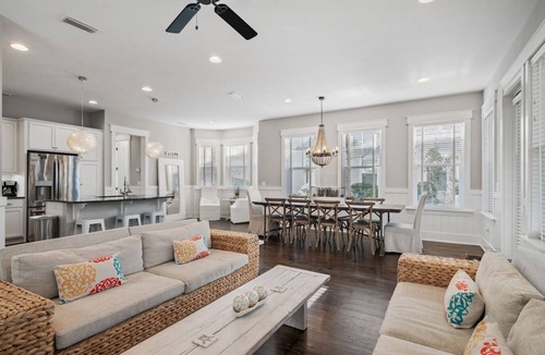 Santa Rosa Beach House | Barefoot Bliss at Nature Walk Heated Resort Pools Pickleball Courts 6 Bikes, 6 Seater Golf Cart