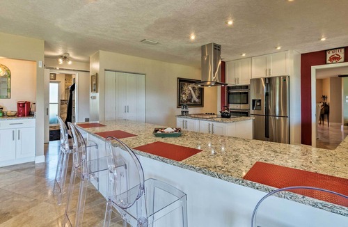 Dixie Shores House | Bayfront Florida Retreat w/ Boat Lift & Fire Pit!
