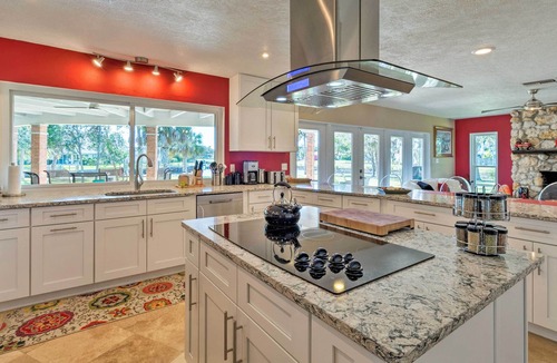 Dixie Shores House | Bayfront Florida Retreat w/ Boat Lift & Fire Pit!