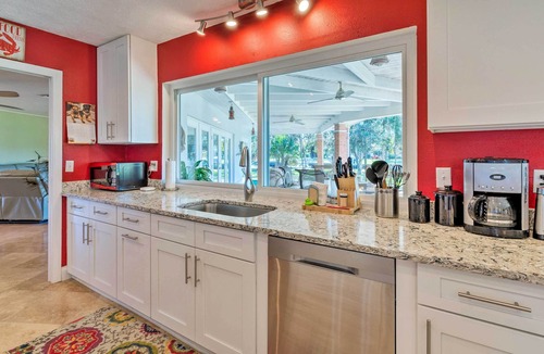Dixie Shores House | Bayfront Florida Retreat w/ Boat Lift & Fire Pit!