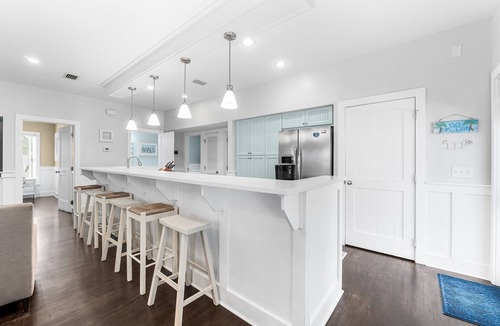 Seacrest Cottage | Beach cottage with 3 big beds, beach gear & walking distance to pool & beach!