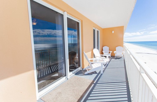 West Panama City Beach Condo | BEACH FRONT END UNIT, 6thfl, 2Masters, Updated, FALL BREAK available. Very clean