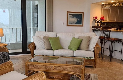 Marco Island Condo | Beachfront 2BR/2BA condo in Marco Island with heated pool, WiFi, and balcony views.