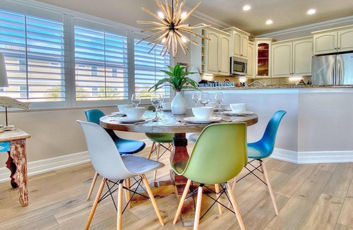Independence Square Condo | Beachfront condo with WiFi EV chargers AC one dog welcome