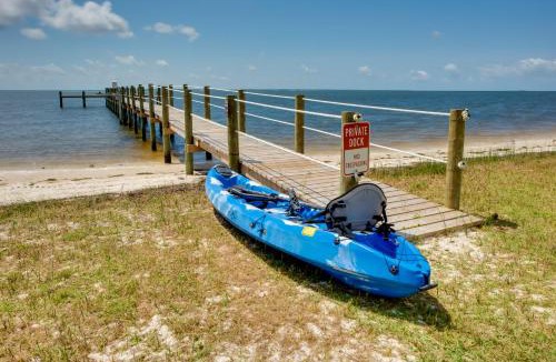 Carrabelle House | Beachfront Cottage w/Dock on Florida Gulf Coast