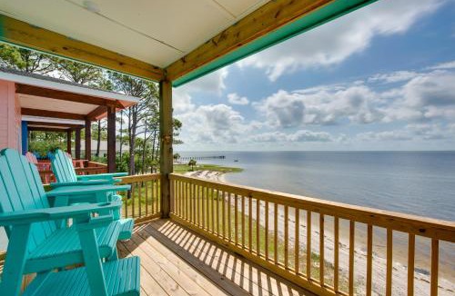 Carrabelle House | Beachfront Cottage w/Dock on Florida Gulf Coast