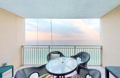 Panama City Beach House | Beachfront resort condo with gulf views pools splash pad hot tub & gym