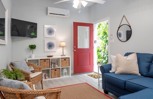 Downtown Dunedin Apartment | Beachy Modern Getaway I