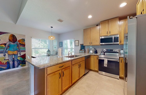 Palm Coast House | Beachy Villa Steps to Malacompra Beach Sleeps 8, near parks, golf & restaurants