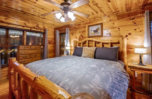Sevierville Ski Chalet | Bearadise-Private Hot Tub Cabin with 2 LED Decks, Pool Table, Board Games and Wet Bar