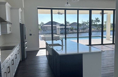 Burnt Store House | Beautiful 2023 NW Cape Coral waterfront home with pool, hot tub, dock, kayaks