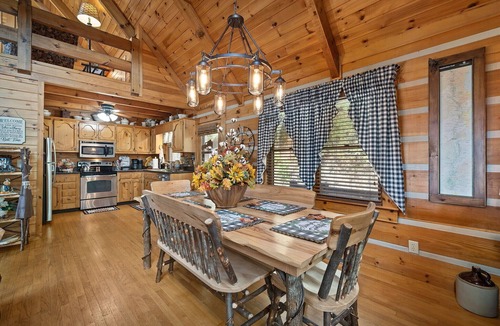 Morganton Cabin | Beautiful all season's view of the Blue Ridge Mountains.