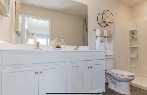 Sicklerville House | Beautiful master bedroom suite w/ King bed and attached bathroom!