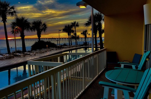 Panama City Beach Condo | BEAUTY CALYPSO 1 BR @ PIER PARK, 2 FREE Beach Chairs, Poolside, Taylor Guitar!