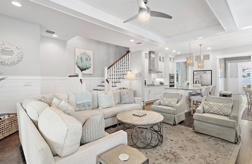 Santa Rosa Beach House | Big Sky Beach House: Sleeps 14, Golf Cart & 6 Bikes, 2 Resort Pools