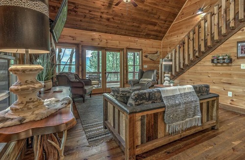 Ridgeline Vistas Cabin | Big View Overlook - Pet Friendly | Hot Tub | Mountain View | Pool Table | Ping Pong