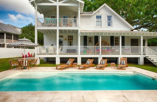 Tybee Island Cottage | Bliss Cottage - private pool and spacious porches! Walk to beach!