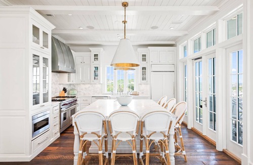 WaterSound Beach House | Book a Fall Getaway Today! Beachfront! Private Pool! Peloton! Golf Cart!