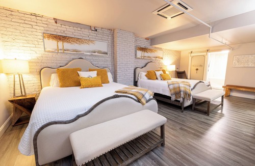 Seneca Hotel | Boutique hotel in historic downtown Seneca. Room #5, two King beds.