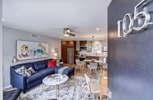 Cherry Condo | Boutique Myers Park King Suite · Parking · near Atrium CMC & Stadium