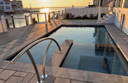 Stone Harbor House | Brand New 5 Bedroom Bay Front Home with Pool