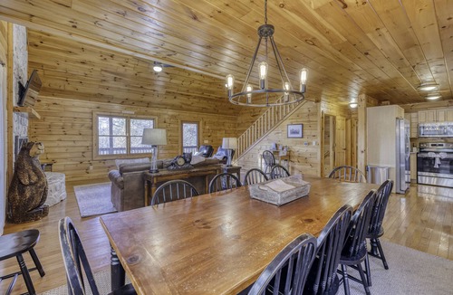 Foxfire Estates House | Breathtaking views! Prime location! Huge Game room! Hot tub! Fire pit!