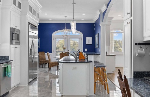 Nixons Crossroads House | Bridgeview | Waterfront 6BR Home w/Pool + Sauna | Sleeps 12