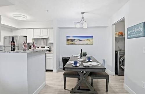Indian Bayou Apartment | Bright Coastal Condo Pool Minutes to Crystal Beach