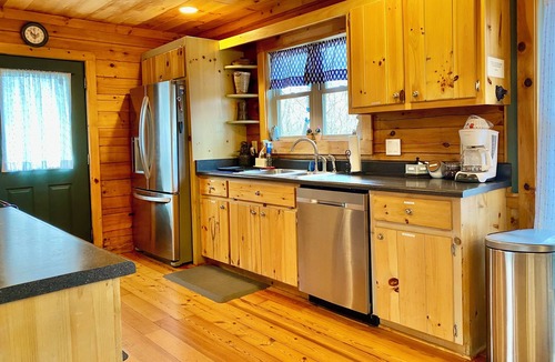 Lake Lure Cabin | Cabin w/Game Room, Fire Pit & Private River Trail