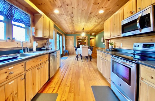 Lake Lure Cabin | Cabin w/Game Room, Fire Pit & Private River Trail