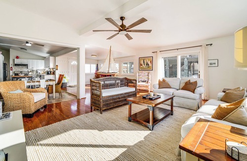 Mystic Island House | Canal-Front Home w/Dock in Little Egg Harbor!