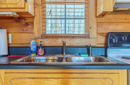 South Pittsburg Cabin | Cast Iron Cabin - Hot Tub & Mountain View - Near Chattanooga