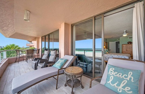 Sand Key Condo | CBC 1-3G – 5 Balconies with Gulf & Intercoastal Views, Pool, Hot Tub and more!