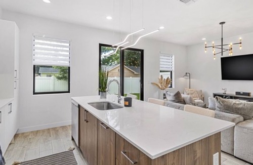 Pinecrest West Park House | Central Tampa Retreat, 2 Modern Townhomes + Patios