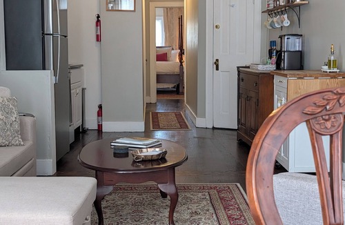 Cobleskill Apartment | Charming Apartment Downtown Cobleskill AC - Coffee Station - Good Night's Sleep