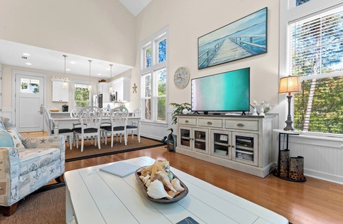 Laurel Grove House | Charming Beach Cottage w/2 GOLF CARTS! Pool, Hot Tub, Beach Tram, Near Wharf