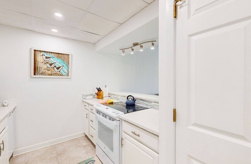 Villa Sabine Condo | Charming coastal condo with water views, great location, balcony, WiFi, A/C